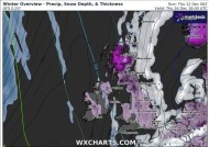 新的英国降雪地图显示了北极风暴覆盖英国的确切日期，只有一个地区幸免